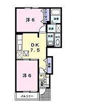 デルソーレＣ  ｜ 茨城県神栖市深芝（賃貸アパート2DK・1階・44.82㎡） その2