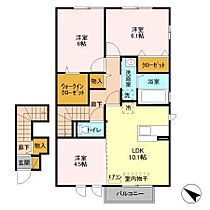 プリマベーラ　A 203 ｜ 茨城県神栖市日川（賃貸アパート3LDK・2階・72.45㎡） その2