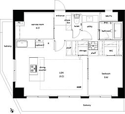 間取図画像 1SLDK