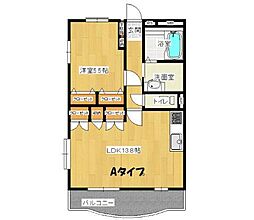 ポラリス 1LDKの間取図画像