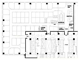 丸の内トラストタワー本館 ワンルームの間取図画像