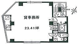 日本橋梶原ビル ワンルームの間取図画像
