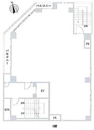 THECENTRALOMORI ワンルームの間取図画像