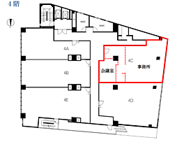 フロイントゥ三田 ワンルームの間取図画像