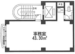 芝公園シティビル ワンルームの間取図画像