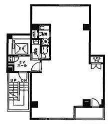 芝NAビル ワンルームの間取図画像