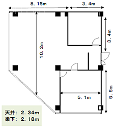 京成千葉線 千葉中央駅 徒歩8分 4階/-