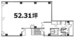 共益ビル ワンルームの間取図画像
