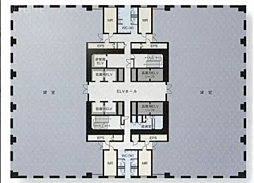 海老名プライムタワー ワンルームの間取図画像