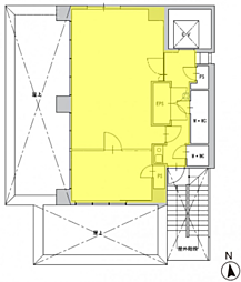 新橋赤レンガ通りビル ワンルームの間取図画像