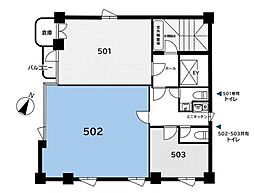 シンク白山ビル ワンルームの間取図画像