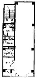 国際高輪ビル ワンルームの間取図画像