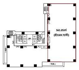 パークウエスト ワンルームの間取図画像
