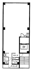 田口ビル ワンルームの間取図画像