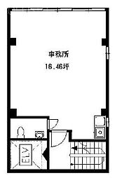 扇寿ビル ワンルームの間取図画像