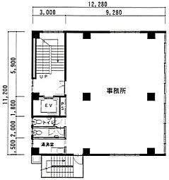 平沢ビル ワンルームの間取図画像