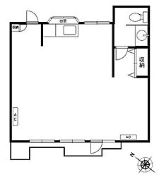 ソシアル道玄坂 ワンルームの間取図画像