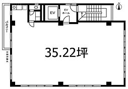 O.Kビル ワンルームの間取図画像
