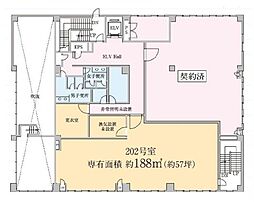 東邦ビル ワンルームの間取図画像