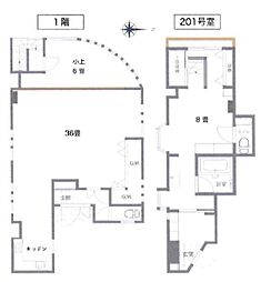 キャッスル豊島園 ワンルームの間取図画像