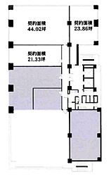 第15三ツ木ビル ワンルームの間取図画像