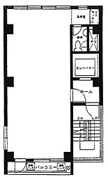 宮崎ビル ワンルームの間取図画像
