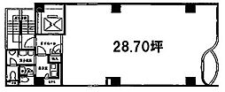 大久保ビル ワンルームの間取図画像