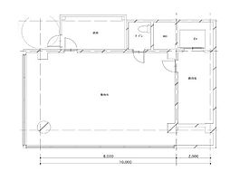 森パールビル ワンルームの間取図画像