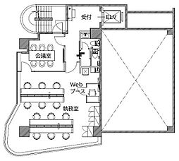 カーニープレイス五反田 ワンルームの間取図画像