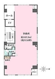 池袋労働基準協会ビル ワンルームの間取図画像