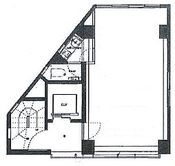 SHITOKUDOBLDG. ワンルームの間取図画像