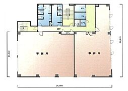 第3愛和ビル ワンルームの間取図画像