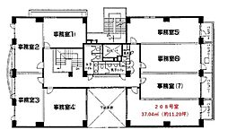 シティコープ錦糸町 ワンルームの間取図画像