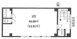 大貫ビル ワンルームの間取図画像