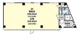 新川ダイユウビル ワンルームの間取図画像