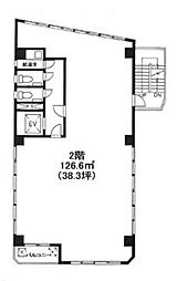 第二荒井ビル ワンルームの間取図画像