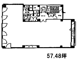 DiaRestoTokyoBldg. ワンルームの間取図画像