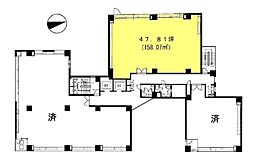 大門アーバニスト ワンルームの間取図画像