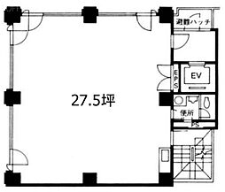 末広JFビル ワンルームの間取図画像