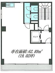 ライムライトビル ワンルームの間取図画像