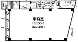 亀戸メディカルビル ワンルームの間取図画像