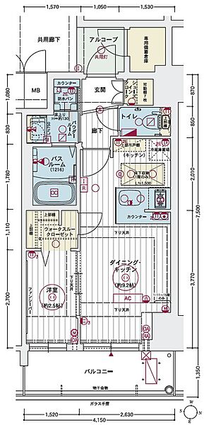 間取りを拡大表示