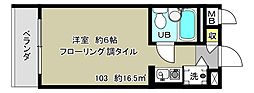 リバーサイド荻窪 ワンルームの間取図画像