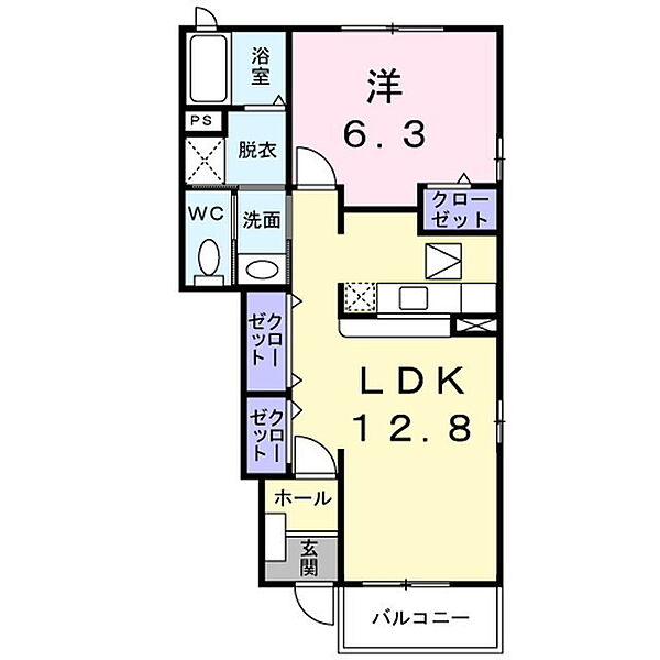 長野県小諸市大字滋野甲(賃貸アパート1LDK・1階・46.49㎡)の写真 その2