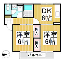 長野県北佐久郡御代田町大字御代田（賃貸アパート2DK・2階・44.56㎡） その2