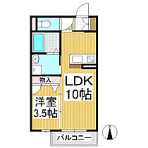 シャーメゾン鳳 202 ｜ 長野県佐久市岩村田（賃貸アパート1LDK・2階・34.20㎡） その2