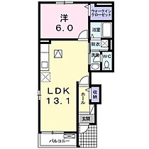 長野県北佐久郡御代田町大字御代田（賃貸アパート1LDK・1階・45.39㎡） その2