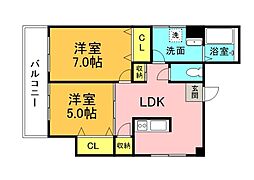 間取図画像 2LDK