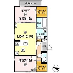 パークコート東雲 2LDKの間取図画像