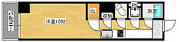 アーバンルーム本川 2階ワンルームの間取り